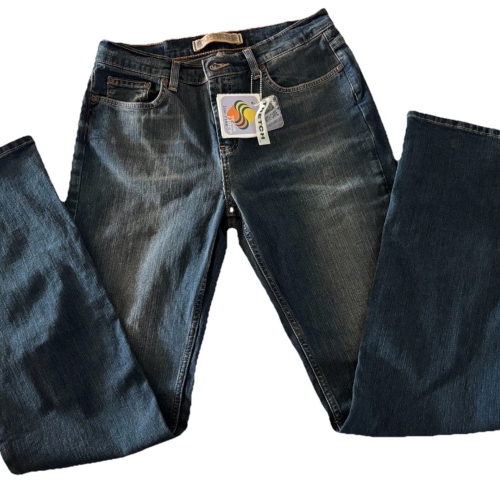 Express Vintage Flare Denim Jeans Long length Size 10 - Picture 5 of 6